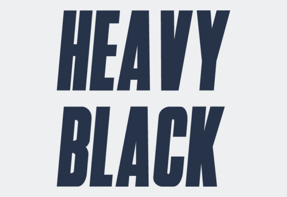 Heavy Black Font - Preview 1