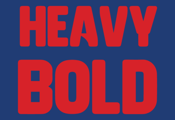 Heavy Bold Font - Preview 1