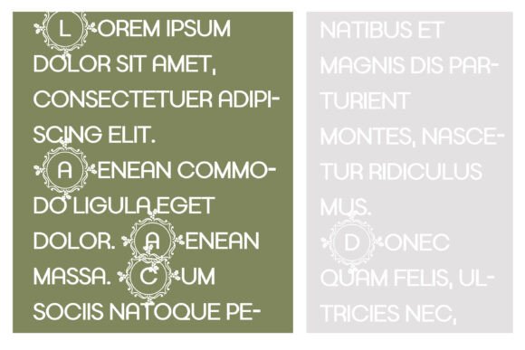 Hollyfest Monogram Font PNG with transparent background - Preview 3