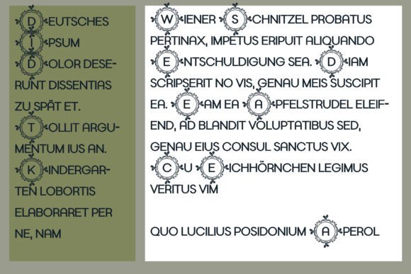 Hollyfest Monogram Font PNG with transparent background - Preview 6