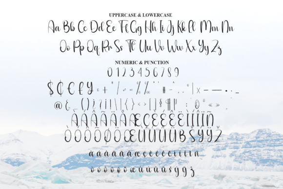 Iceland Font PNG with transparent background - Preview 6