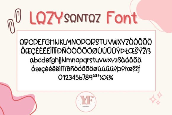 Lazy Santaz Font PNG with transparent background - Preview 5