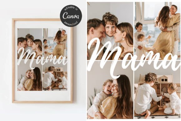 Mama Photo Collage Canva Template Edit