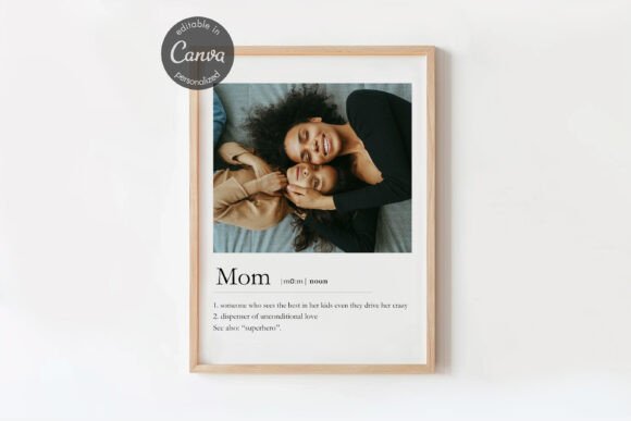 Mom Noun Photo Collage Canva Template