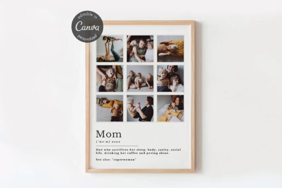 Mom Photo Collage Canva Template Edit