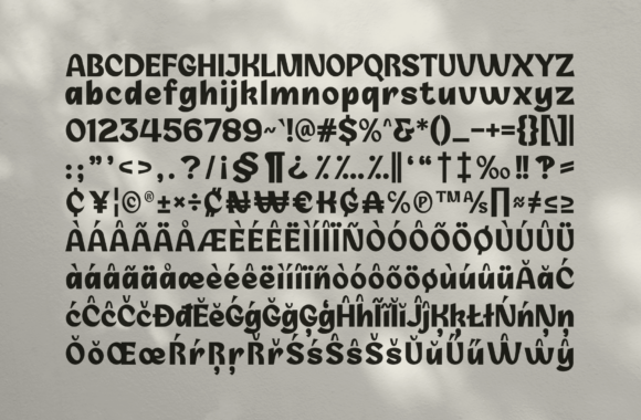 Mozie Font PNG with transparent background - Preview 5