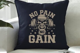 No Pain No Gain, Gym Graphics Graphic by trendyhunt43 · Creative Fabrica