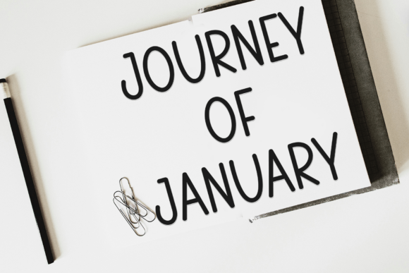 Photo January Font PNG with transparent background - Preview 6