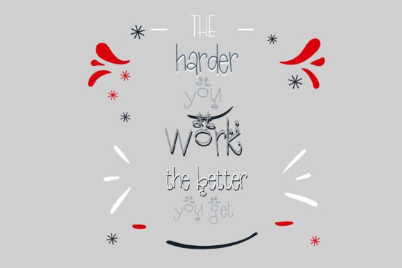 Red-nosed Reindeer Font PNG with transparent background - Preview 2