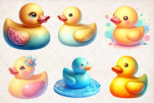 Rubber Duck Clipart Bundle_Png Graphic by SinaCreation · Creative Fabrica