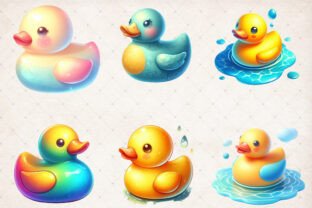 Rubber Duck Clipart Bundle_Png Graphic by SinaCreation · Creative Fabrica