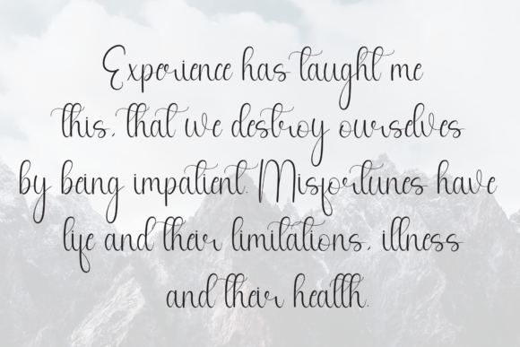 Santa Aghata Font PNG with transparent background - Preview 5