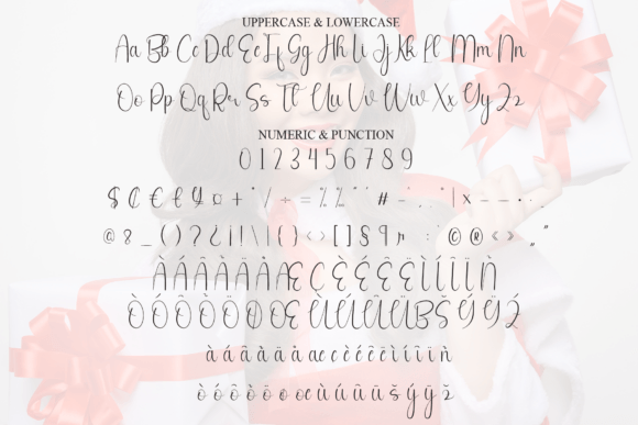 Santa Aghata Font PNG with transparent background - Preview 6