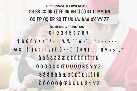 Santa Giveaway Font PNG with transparent background - Preview 6