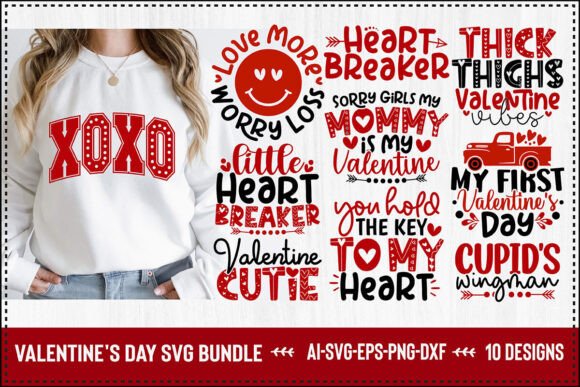 Valentine's Day Svg Bundle Graphic by creativemim2001 · Creative Fabrica