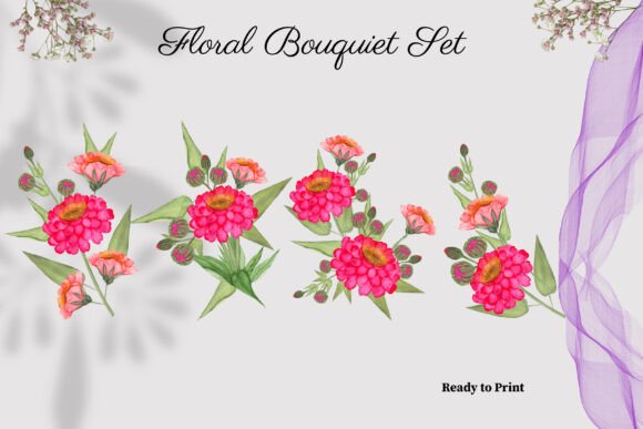 Beautiful Watercolor Flowers Clipart
