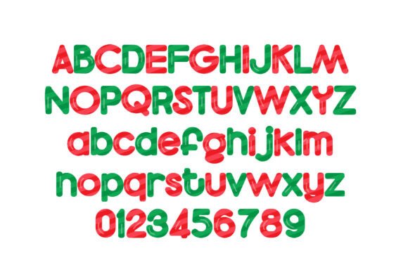 Candy Stick X-mas Font - Preview 1