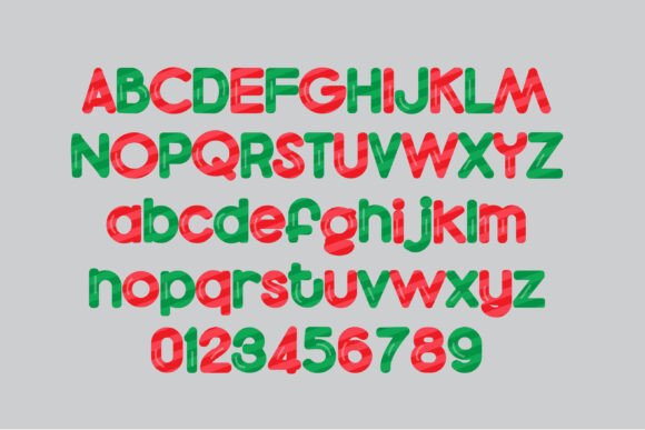 Candy Stick X-mas Font - Preview 2