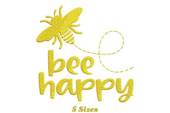 Cheerful Bee Happy