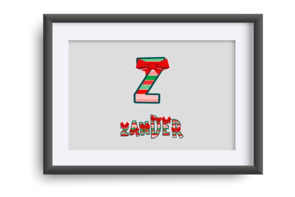 Christmas Bow Font - Preview 3