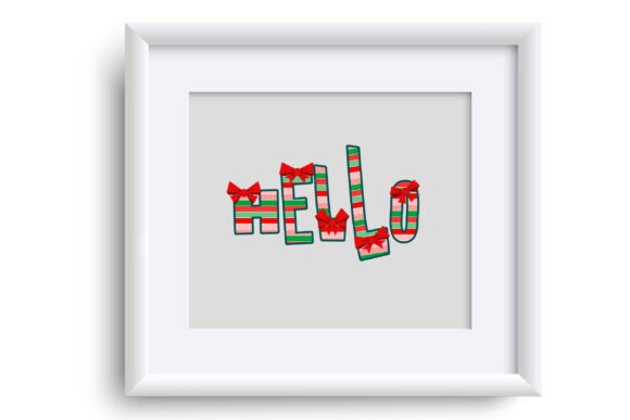 Christmas Bow Font - Preview 4