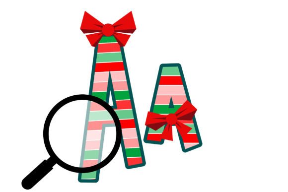 Christmas Bow Font - Preview 5