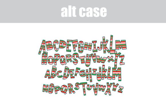 Christmas Bow Font - Preview 6