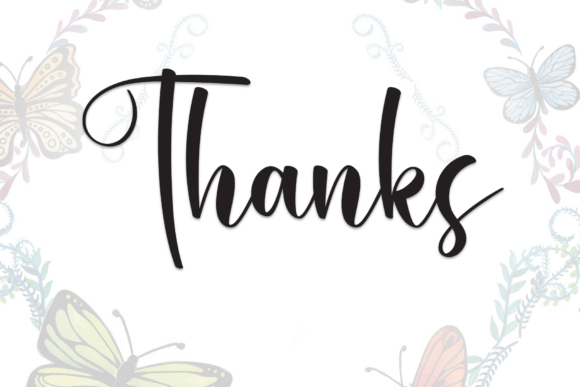 Christmas Butterfly Font - Preview 6