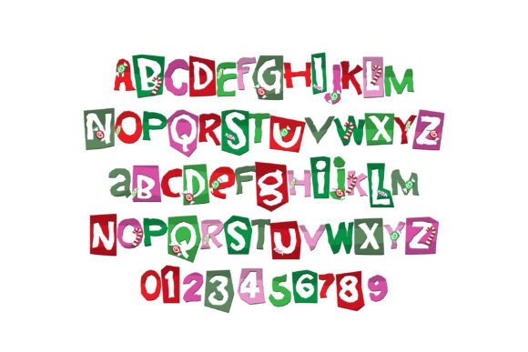 Christmas Cut Outs Font - Preview 1