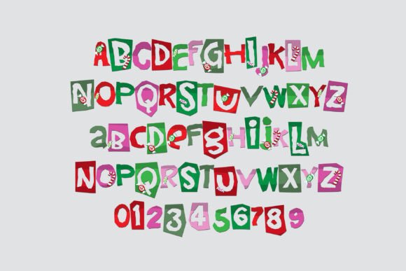 Christmas Cut Outs Font - Preview 2