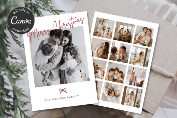 Christmas Invitation Card Canva Template