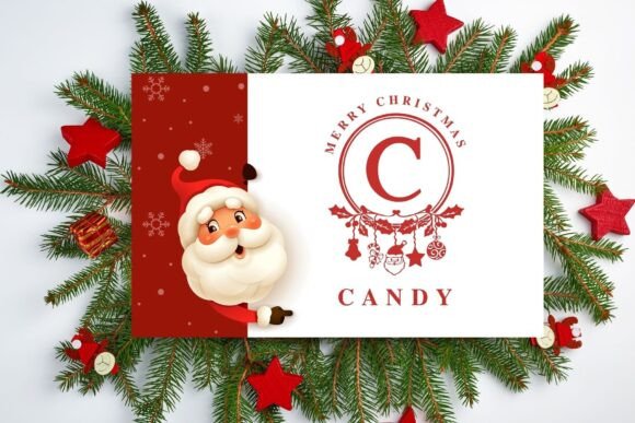 Christmas Monogram Font - Preview 2