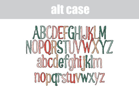 Christmas Smash Font PNG with transparent background - Preview 6