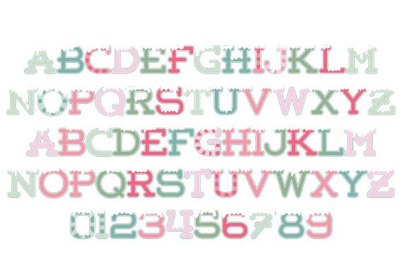 Christmas Yet Font PNG with transparent background - Preview 1