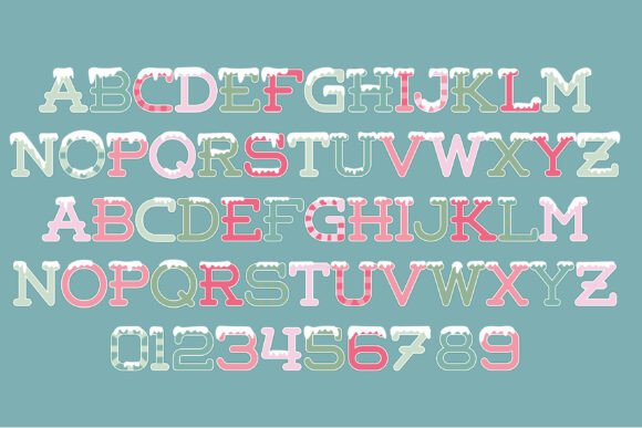 Christmas Yet Font PNG with transparent background - Preview 2