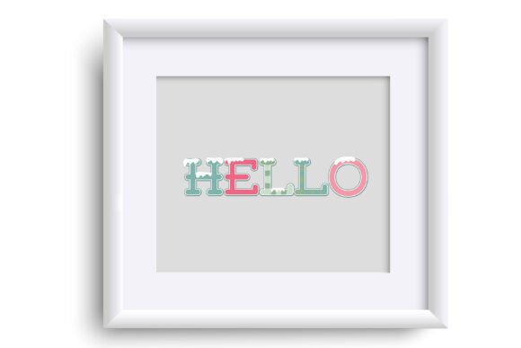 Christmas Yet Font PNG with transparent background - Preview 4