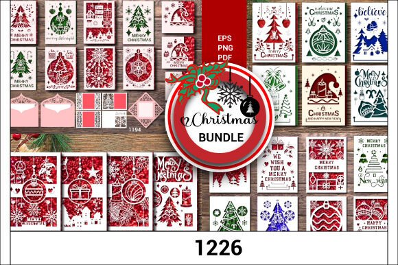 Christmas Huge SVG Bundle Layered 1226