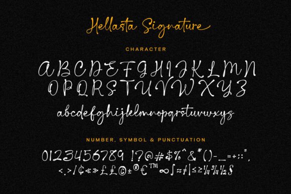 Hellasta Signature Font - Preview 5