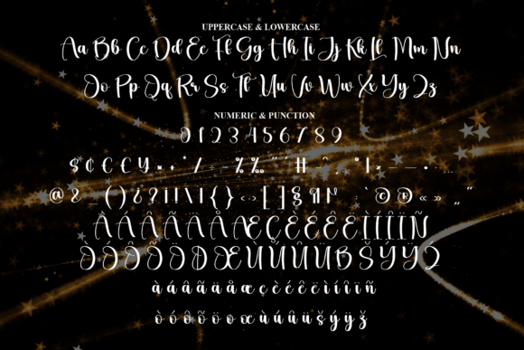 Magic Sparkle Font PNG with transparent background - Preview 6