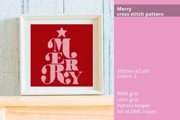 Merry Cross Stitch Pattern