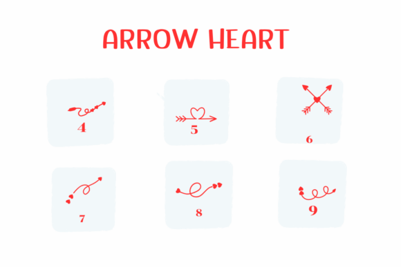 Arrow Heart Font - Preview 3