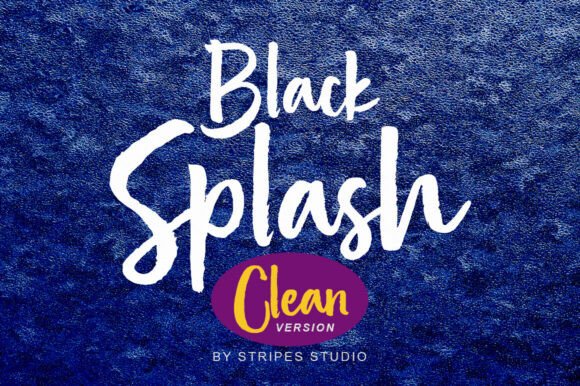 Black Splash Font - Preview 4