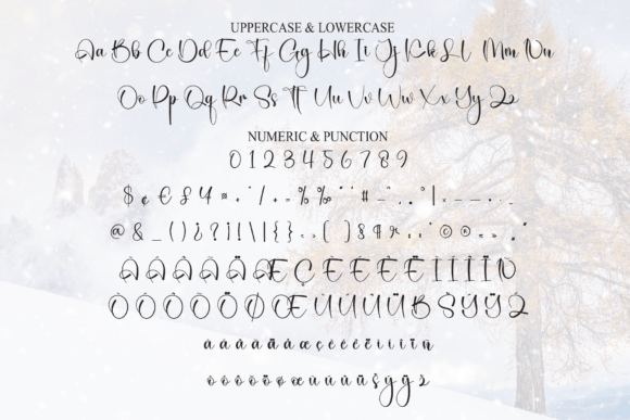 Christmas Wintersnow Font font preview - 6
