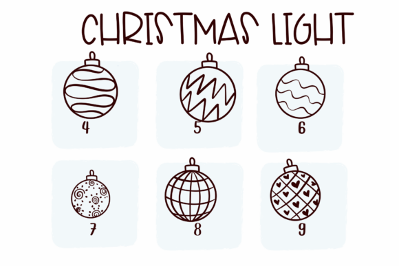 Christmas Light Font - Preview 3