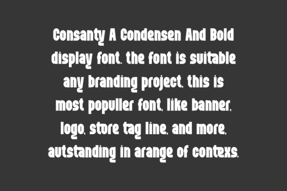 Consanty Font - Preview 1
