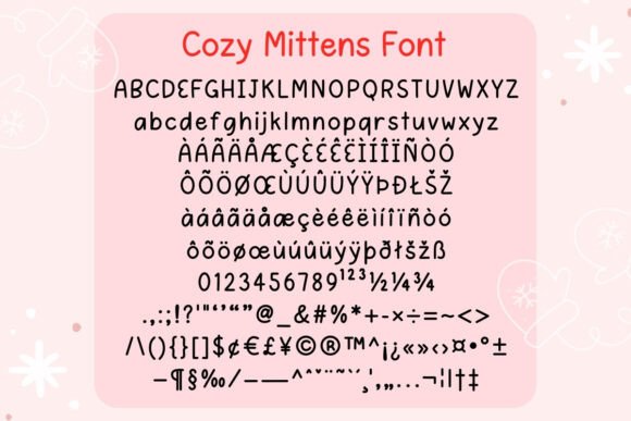 Cozy Mittens Font - Preview 1