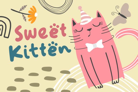Cupcat Font - Preview 1