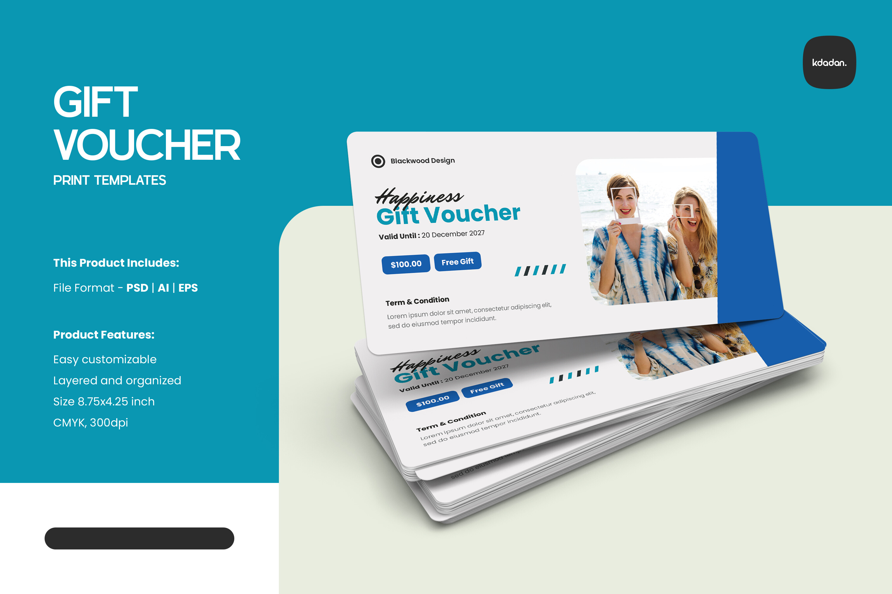 Gift Voucher Coupon Template Vol 107