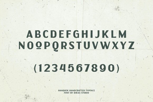 Handoek Font - Preview 1