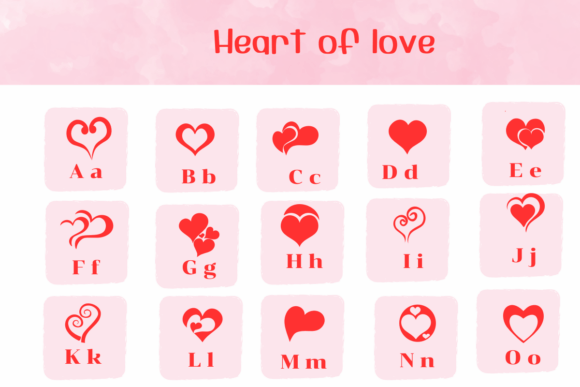 Heart of Love Font - Preview 1